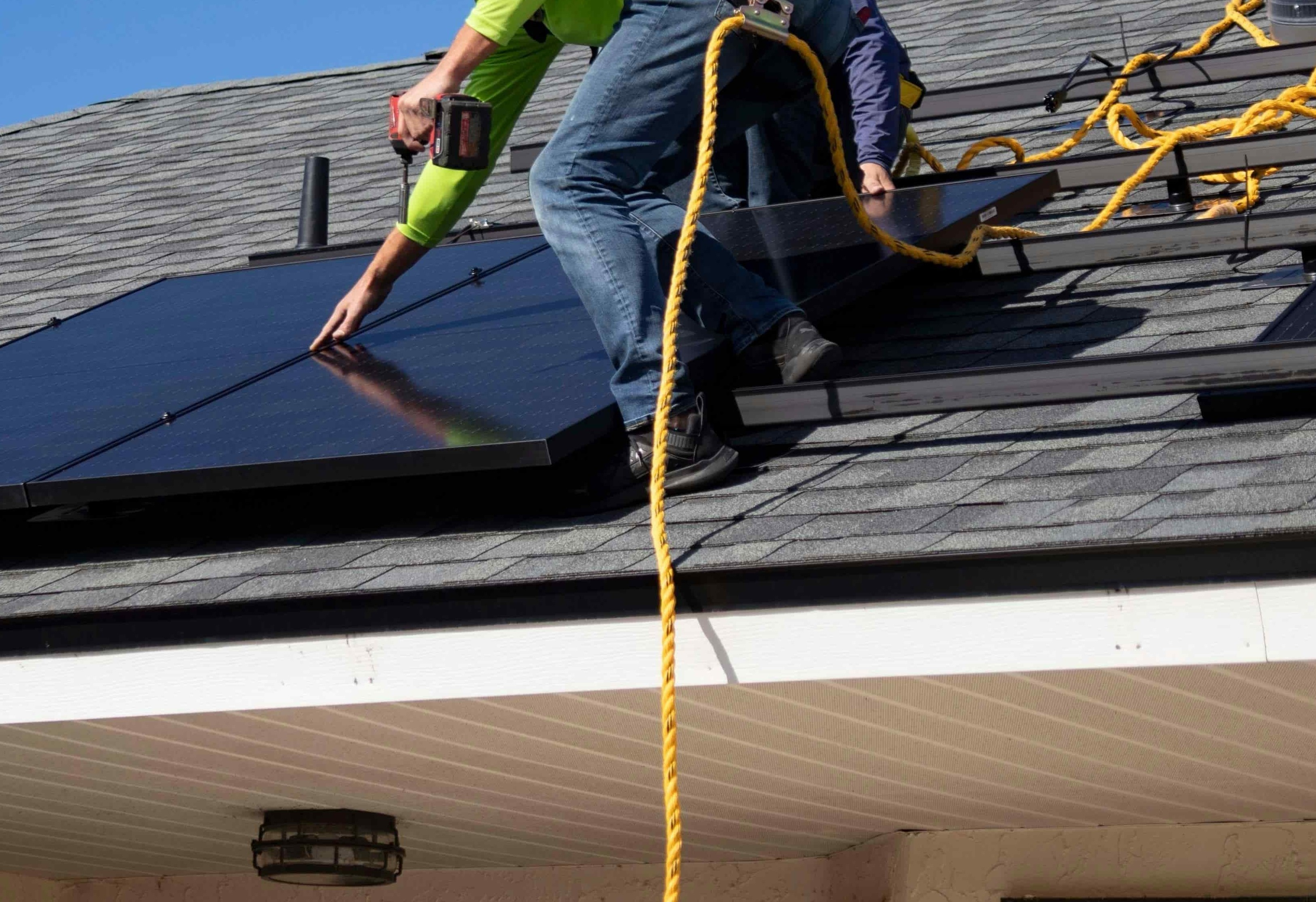 Solar panel installation — Ammo Electric